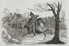 Balmaseda's flight, First Carlist War (1833-1840), 1842. Creator: Manuel Miranda