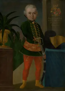 Baltazár Horváth-Stancic aged two years and ten months, c1750. Creator: Ján Gottlieb Kramer