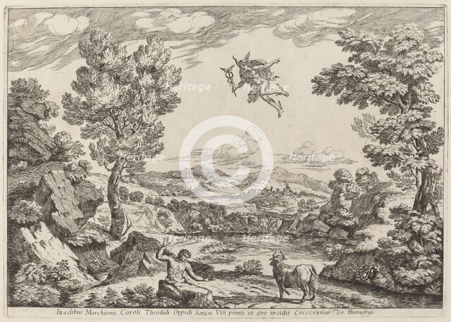 Balthus Turned to Stone, 1696. Creator: Crescenzio Onofri.