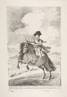 Balthasar Carlos, Prince of Spain and Son of Philip IV (D. Baltasar Carlos Principe de Esp..., 1778. Creator: Francisco Goya