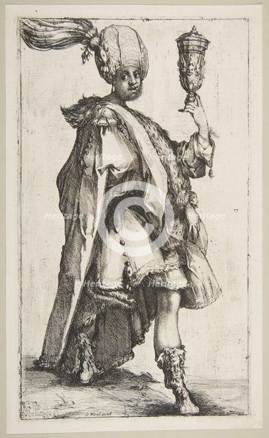 Balthasar, from Three Magi series, 1595-1616. Creator: Jacques Bellange.