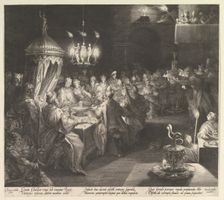 Balthazar's Feast, ca. 1624. Creator: Jan Muller