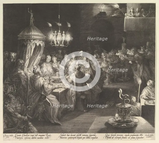Balthazar's Feast, ca. 1624. Creator: Jan Muller.