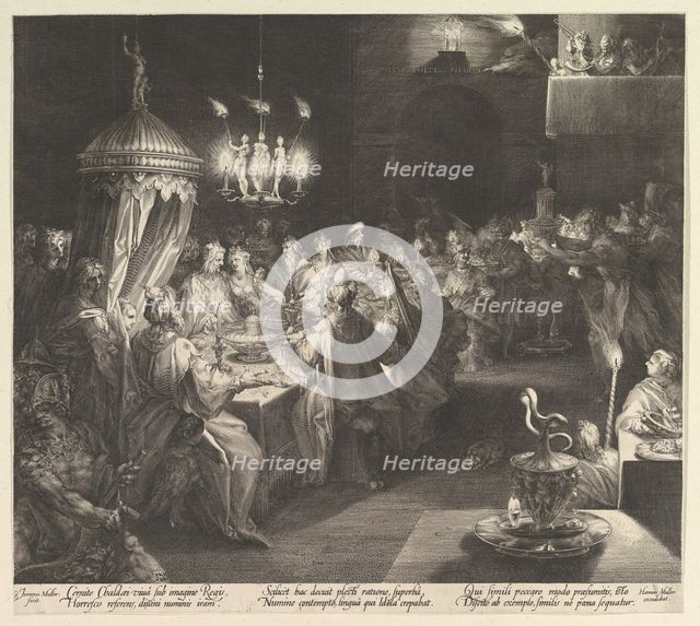 Balthazar's Feast, ca. 1624. Creator: Jan Muller.