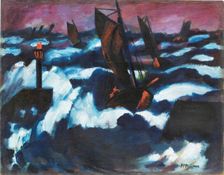 Baltic Sea, 1922. Creator: Max Pechstein