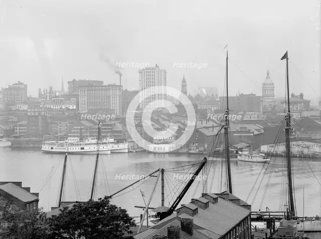 Baltimore, Md., from Federal Hall (i.e. Hill), between 1900 and 1906. Creator: Unknown.