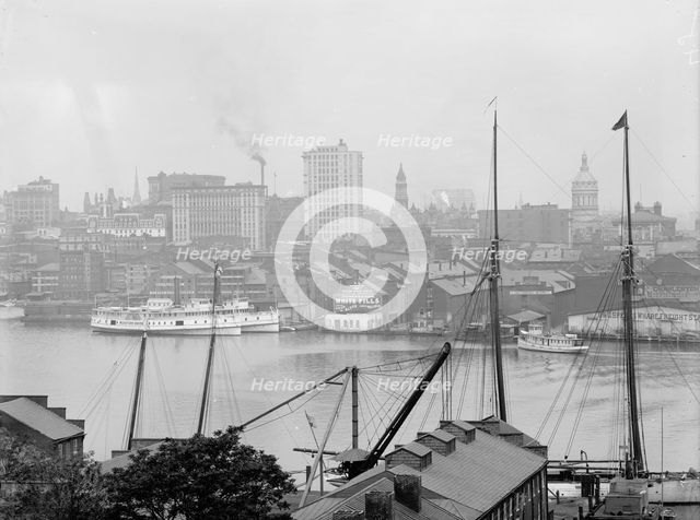 Baltimore, Md., from Federal Hall (i.e. Hill), between 1900 and 1906. Creator: Unknown.