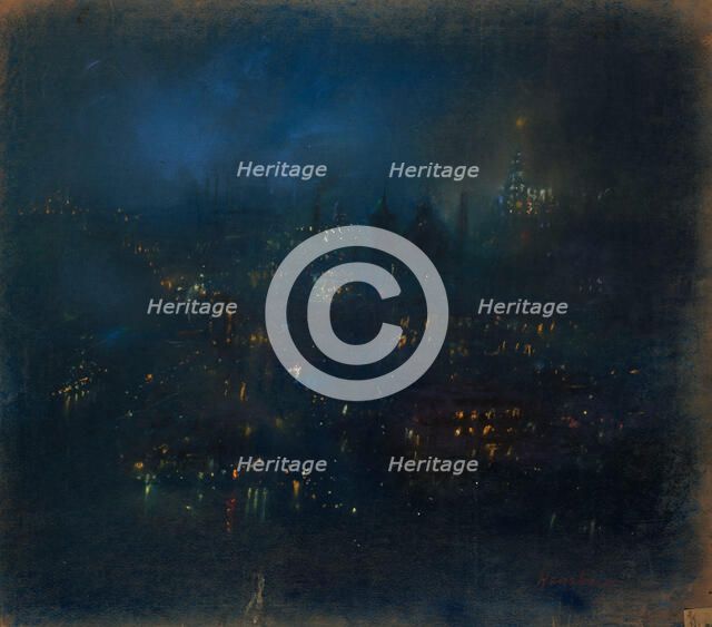 Baltimore Nocturne, c1900-1946. Creator: Glen Cooper Henshaw.