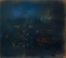 Baltimore Nocturne, c1900-1946. Creator: Glen Cooper Henshaw