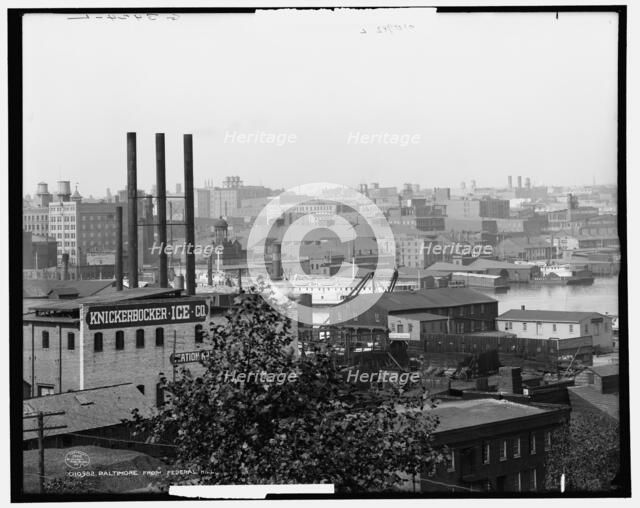 Baltimore from Federal Hill, c1906. Creator: Unknown.