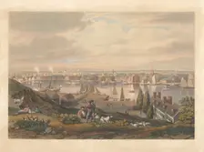Baltimore from Federal Hill, published 1831. Creator: William James Bennett
