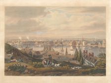 Baltimore from Federal Hill, published 1831. Creator: William James Bennett
