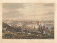 Baltimore from Federal Hill, published 1831. Creator: William James Bennett
