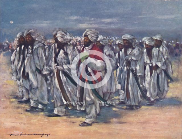 'Baluch Chiefs on Durbar Day', 1903. Artist: Mortimer L Menpes.