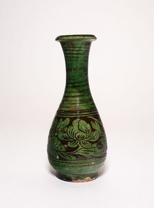 Baluster-Shaped Vase with Peony Flowers, Jin dynasty (1115-1234). Creator: Unknown