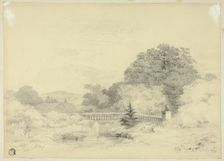 Balustrade and Fountain, Saint Anne's Heath, n.d. Creator: Jabez Bligh