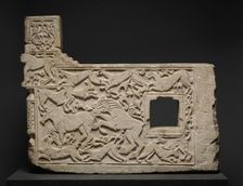 Balustrade Fragment with Animals, 1303-1304. Creator: Unknown