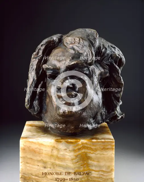 Balzac, Head before the Last Study, c1890s. Artist: Auguste Rodin.