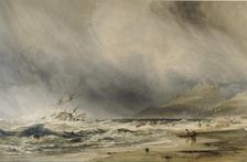 Bambourough Castle, 1852. Artist: Anthony Vandyke Copley Fielding