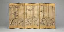 Bamboo and Fences, 1654/81. Creator: Tosa Mitsuoki