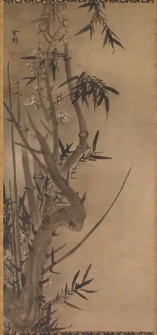 Bamboo and Plum, 1500s. Creator: Sesson Sh?kei (Japanese, active 1504-ca. 1589)