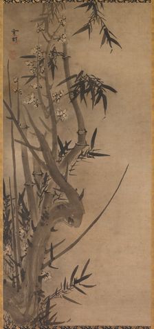 Bamboo and Plum, 1500s. Creator: Sesson Sh?kei (Japanese, active 1504-ca. 1589)