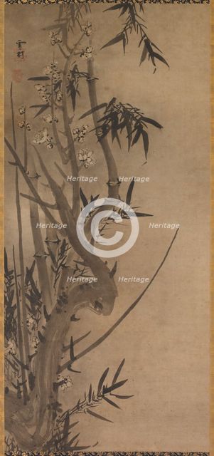 Bamboo and Plum, 1500s. Creator: Sesson Sh?kei (Japanese, active 1504-ca. 1589).