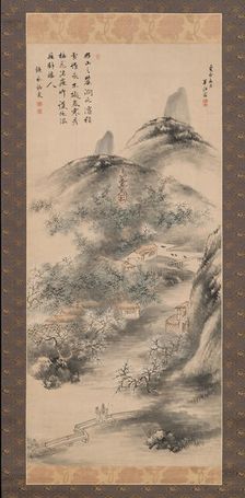 Bamboo and Plum in Early Spring, 1843. Creator: Okada Hanko