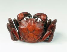 Bamboo box in the form of a female crab, China, late 17th century. Creator: Unknown