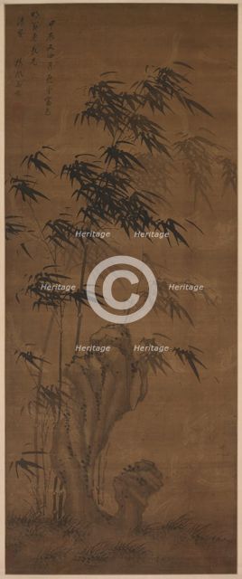 Bamboo in the Wind, 1724. Creator: Ma Yu (Chinese, active 1706-1724).