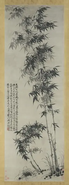 Bamboo in Wind and Rain, ca. 1694. Creator: Shitao
