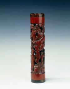 Bamboo incense holder, China, probably 1602. Creator: Zhu Zhizheng