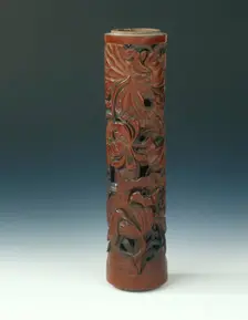Bamboo incense holder, Qing dynasty, Kangxi period, China, 1662-1722. Creator: Unknown