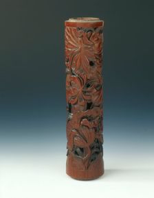 Bamboo incense holder, Qing dynasty, Kangxi period, China, 1662-1722. Creator: Unknown