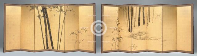 Bamboo, Japan, early 19th century. Creator: Kishi Ganku.