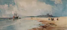 Bamborough Castle 1892, (1935). Artist: Thomas Bush Hardy