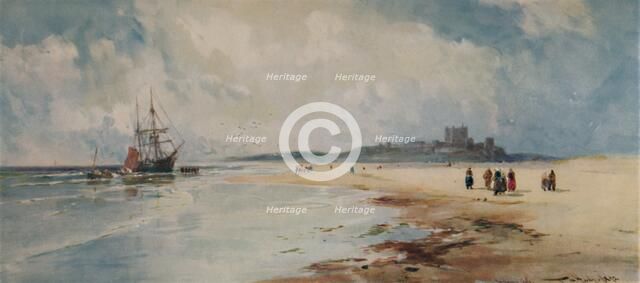 'Bamborough Castle', 1892, (1935). Artist: Thomas Bush Hardy.