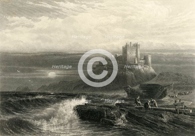 'Bamborough Castle', c1870.