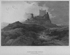 Bamborough Castle, Northumberland 1814. Artist: John Greig
