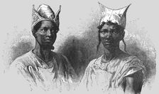 'Bambaras and their Head-dresses; Journey from the Senegal to the Niger 1875. Creator: Unknown