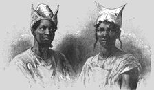 'Bambaras and their Head-dresses; Journey from the Senegal to the Niger 1875. Creator: Unknown