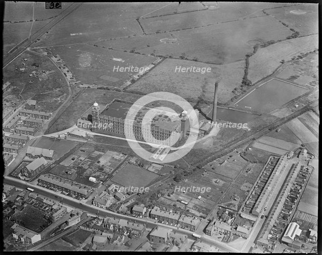 Bamber Bridge Cotton Mill, Bamber Bridge, Lancashire, c1930s. Creator: Arthur William Hobart.