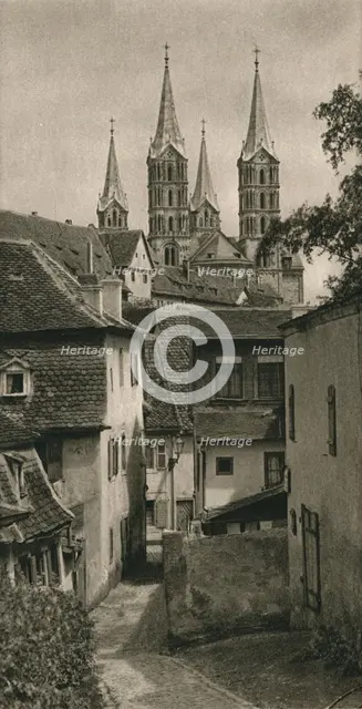 'Bamberg - The Devil's Ditch with the Cathedral Towers', 1931. Artist: Kurt Hielscher.