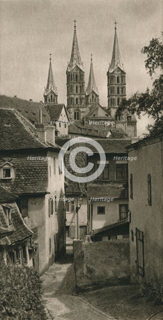 'Bamberg - The Devil's Ditch with the Cathedral Towers', 1931. Artist: Kurt Hielscher.
