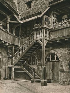 Bamberg - Corner in the courtyard of the Old Residence 1931. Artist: Kurt Hielscher