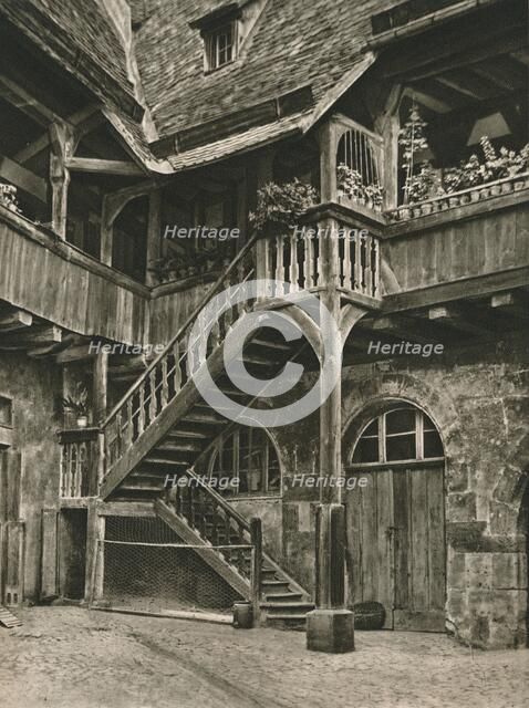 'Bamberg - Corner in the courtyard of the Old Residence', 1931. Artist: Kurt Hielscher.
