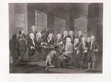 Bambridge on Trial for Murder by a Committee of the House of Commons 1803. Artist: William Hogarth