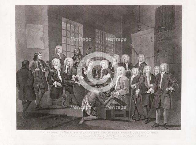 'Bambridge on Trial for Murder by a Committee of the House of Commons', 1803.  Artist: William Hogarth