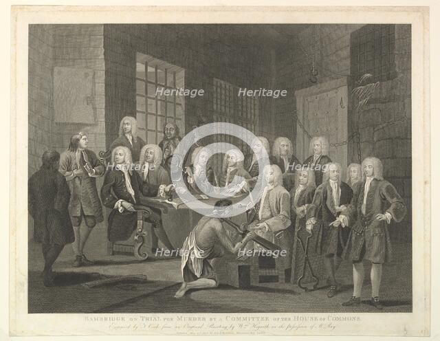 Bambridge on Trial for Murder by a Committee of the House of Commons, June 1, 1803. Creator: Thomas Cook.