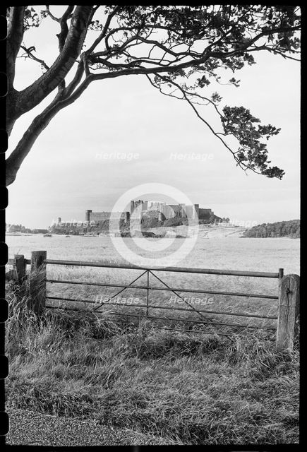 Bamburgh Castle, Northumberland, c1955-c1980. Creator: Ursula Clark.